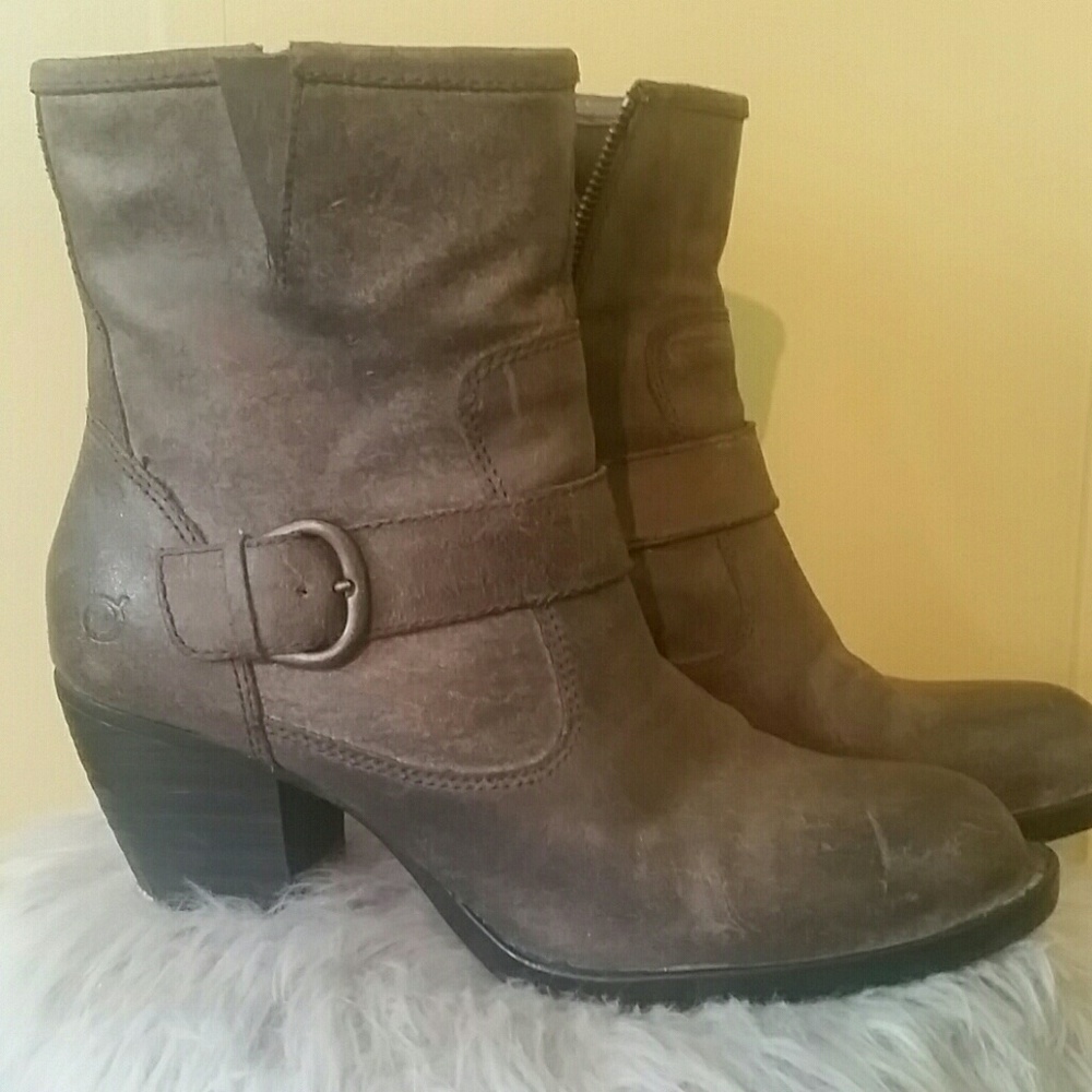 Women's Born Brown Leather Boot 8.5